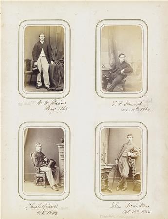 EDWARD CARPENTER (1844-1929)  Album of 112 cartes-de-visite portraits of Victorian students at Trinity Hall, Cambridge, including Edwar